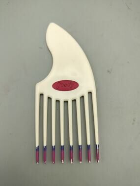 VTG Goody Lift Comb Hair Pick w/ Handle Retro Hair Care Mini Pink USA Dipped